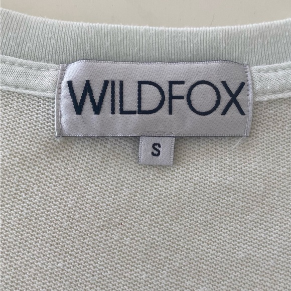 WILDFOX Salt Water is the Best Medicine Baggy Beach V-Neck Long Sleeve Top - Picture 7 of 13